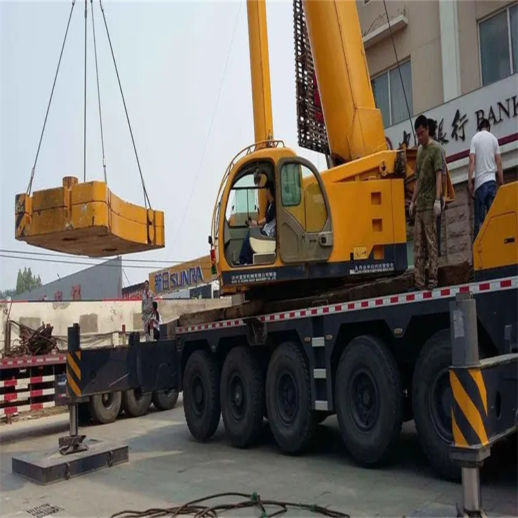 宁都县当地吊车出租|机器吊装|75吨|工厂搬迁服务